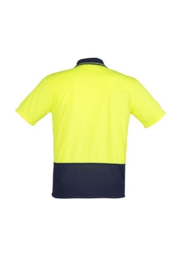 Picture of Syzmik Unisex Hi Vis Basic Spliced Polo Shirt 100% Polyester Short Sleeve