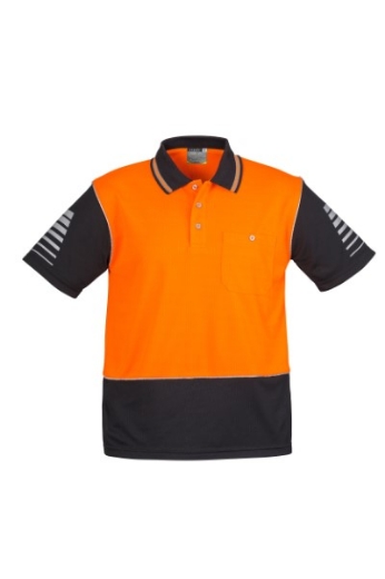 Picture of Syzmik Mens Zone Polo Shirt 100% Polyester Short Sleeve