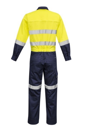 Picture of Syzmik Mens Lightweight Cotton Drill Overalls with Reflective Tape