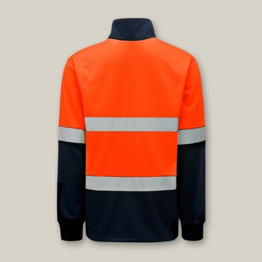 Picture of Hard Yakka Brushed Fleece Taped Two Tone 1/4 Zip Jumper