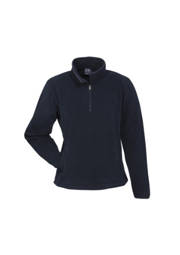 Picture of Biz Collection Ladies Trinity 1/2 Zip pullover 100% polyester lightweight micro fleece