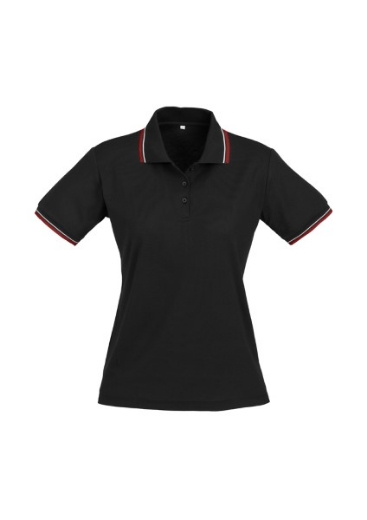Picture of Biz Collection Ladies Cambridge Polo Shirt 50% Cotton 50% BizCool Polyester Pique Knit
