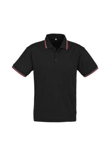 Picture of Biz Collection Mens Cambridge Polo Shirt 50% Cotton 50% BizCool Polyester Pique Knit