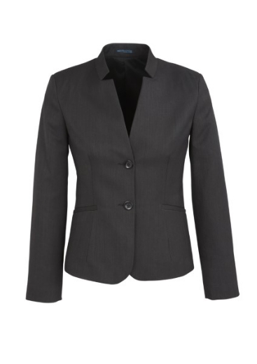 Picture of Biz Corporates Ladies Short Jacket with Reverse Lapel Cool Stretch