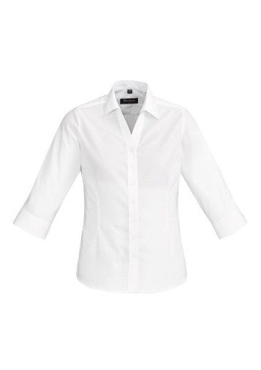 Picture of Biz Corporates Ladies Hudson Shirt 3/4 Sleeve 100% Cotton
