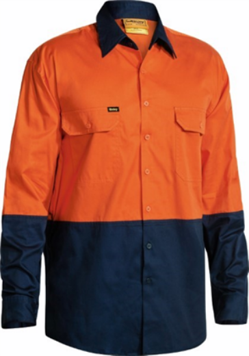Picture of Bisley Lightweight Cool 2 Tone Drill Shirt with Gussets