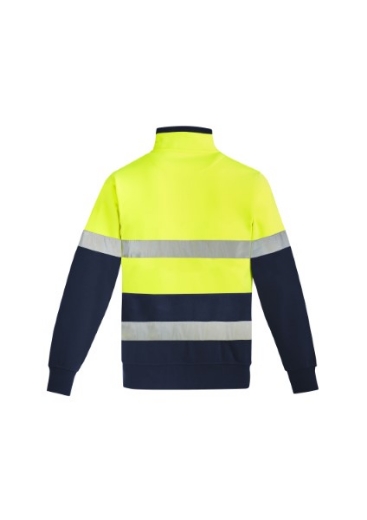 Picture of Syzmik Flame Resistant Arc Rated 1/4 Zip Brushed Fleece Windcheater with Reflective Tape