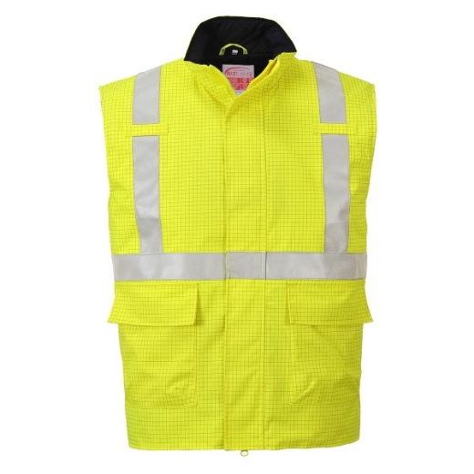 Picture of Portwest BizFlame Hi-Vis AntiStatic FR Body Warmer