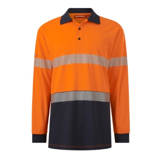 Picture of Hard Yakka Core Long Sleeve Hi-Vis Taped Polo