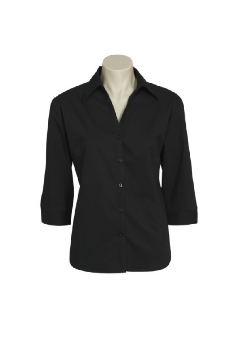 Picture of Biz Collection Ladies Metro Shirt 3/4 Sleeve 65% Cotton 30% polyester 5% elastane