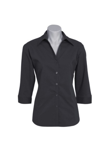 Picture of Biz Collection Ladies Metro Shirt 3/4 Sleeve 65% Cotton 30% polyester 5% elastane