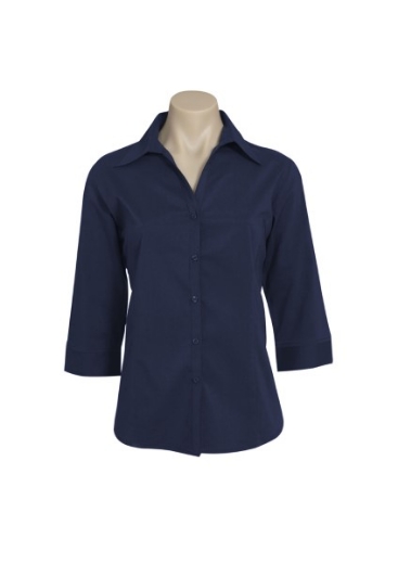 Picture of Biz Collection Ladies Metro Shirt 3/4 Sleeve 65% Cotton 30% polyester 5% elastane