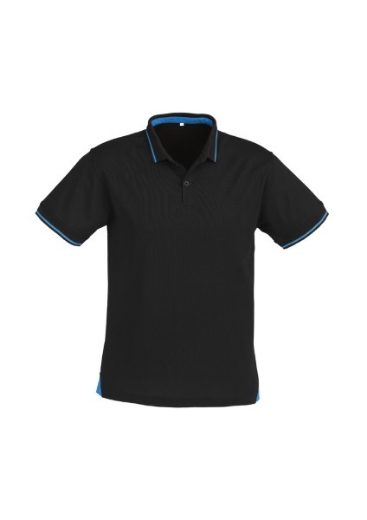 Picture of Biz Collection Mens Jet Polo Shirt 50% Cotton 50% BizCool Polyester Pique Knit