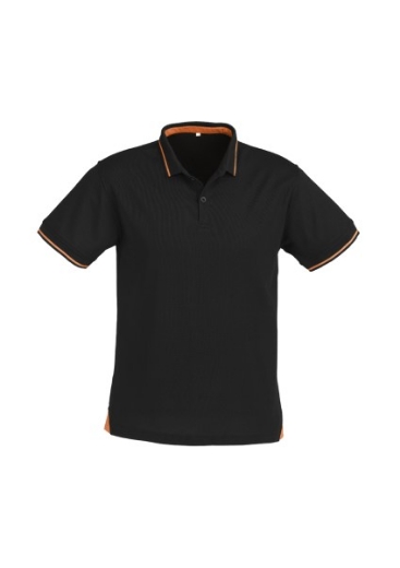 Picture of Biz Collection Mens Jet Polo Shirt 50% Cotton 50% BizCool Polyester Pique Knit