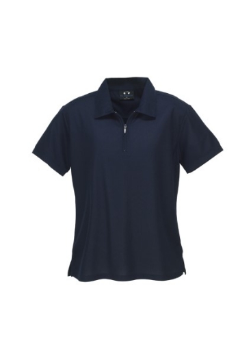 Picture of Biz Collection Ladies Micro Waffle Polo Shirt 100% Bizcool breathable polyester