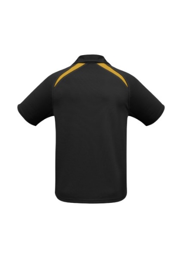 Picture of Biz Collection Mens Splice Polo Shirt 100% Bizcool Breathable Polyester Mesh Knit