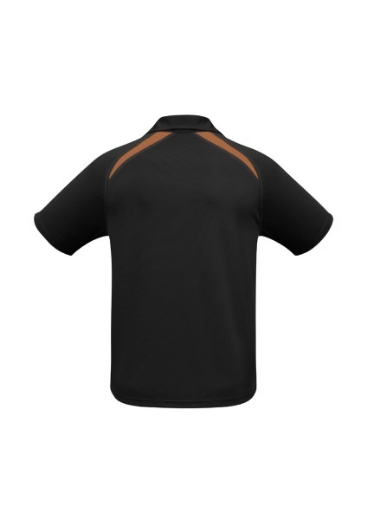 Picture of Biz Collection Mens Splice Polo Shirt 100% Bizcool Breathable Polyester Mesh Knit