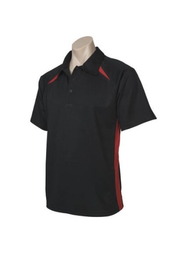 Picture of Biz Collection Mens Splice Polo Shirt 100% Bizcool Breathable Polyester Mesh Knit