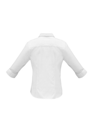 Picture of Biz Collection Ladies Luxe Shirt 3/4 Sleeve 100% Cotton mini herringbone