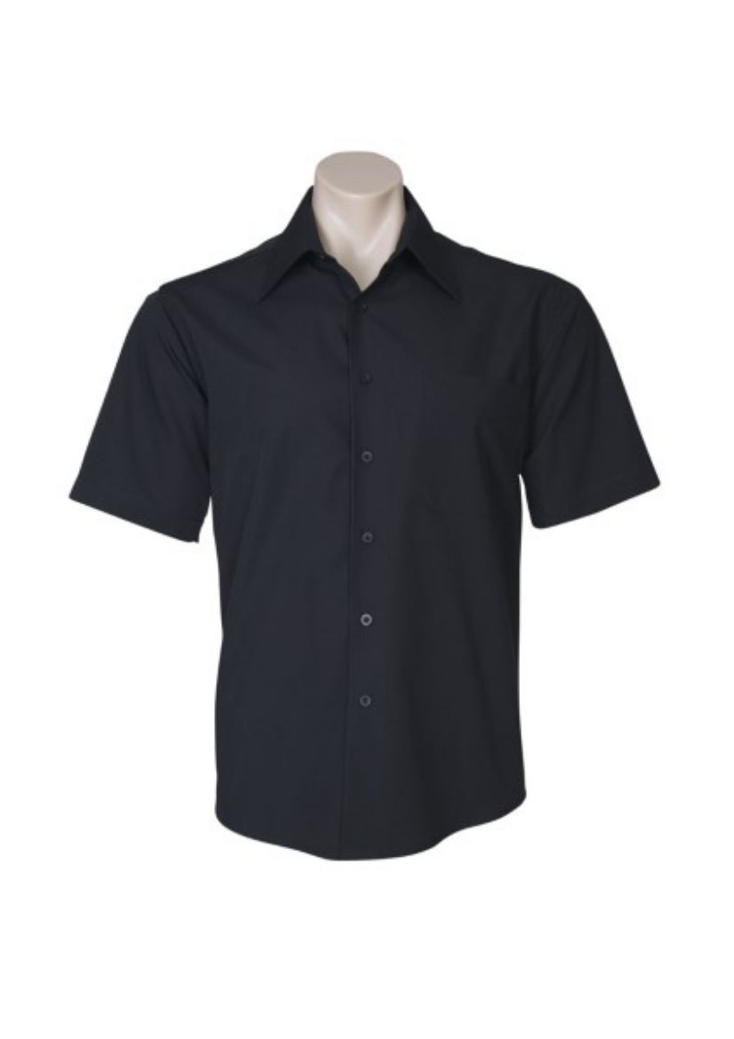 Picture of Biz Collection Mens Metro Shirt Short Sleeve 65% Cotton 35% Polyester Poplin