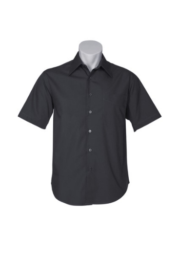 Picture of Biz Collection Mens Metro Shirt Short Sleeve 65% Cotton 35% Polyester Poplin