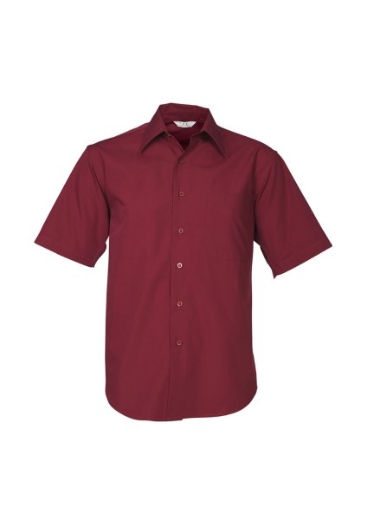 Picture of Biz Collection Mens Metro Shirt Short Sleeve 65% Cotton 35% Polyester Poplin