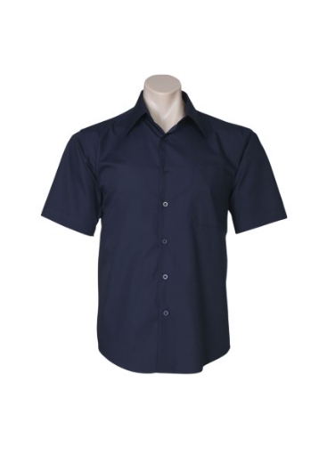 Picture of Biz Collection Mens Metro Shirt Short Sleeve 65% Cotton 35% Polyester Poplin