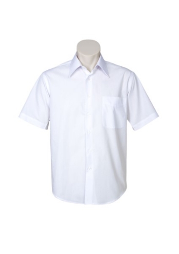 Picture of Biz Collection Mens Metro Shirt Short Sleeve 65% Cotton 35% Polyester Poplin