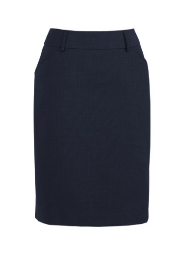 Picture of Biz Corporates Ladies Multi Pleat Comfort Wool Stretch Skirt