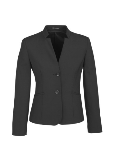 Picture of Biz Corporates Ladies Short Length Jacket with Reverse Lapel Wool Stretch