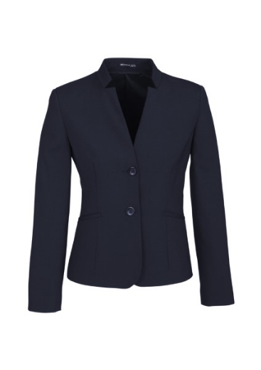Picture of Biz Corporates Ladies Short Length Jacket with Reverse Lapel Wool Stretch