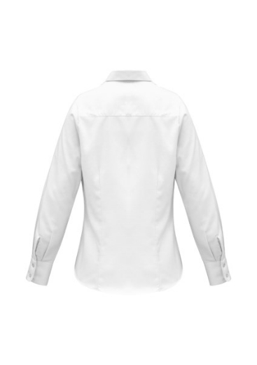 Picture of Biz Collection Ladies Luxe Shirt Long Sleeve 100% Cotton mini herringbone