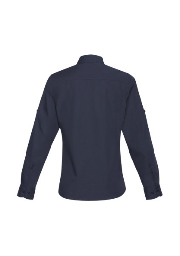 Picture of Biz Collection Ladies Bondi Shirt Roll-Up Long Sleeve 65% Polyester 35% Cotton Poplin