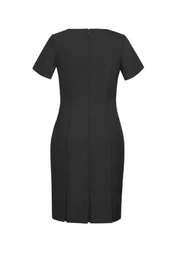 Picture of Biz Corporates Ladies Shift Dress Short Sleeve Wool Stretch