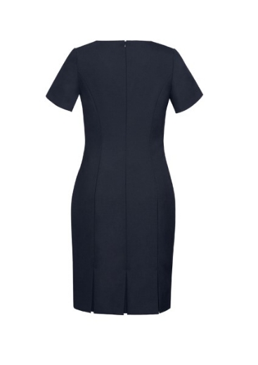 Picture of Biz Corporates Ladies Shift Dress Short Sleeve Wool Stretch