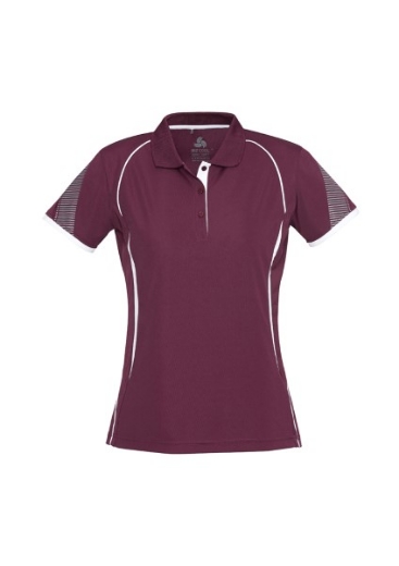 Picture of Biz Collection Ladies Razor Polo Shirt 100% Bizcool breathable polyester