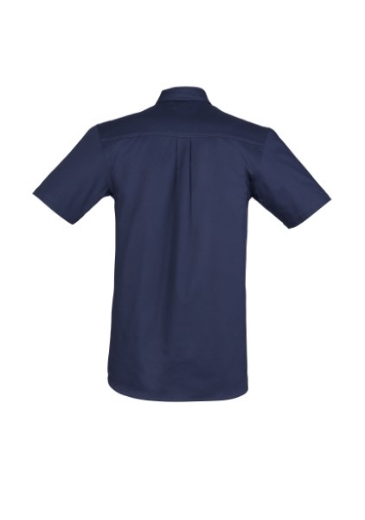 Picture of Syzmik Mens Light Weight Tradie Shirt 100% Cotton Short Sleeve