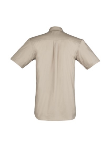 Picture of Syzmik Mens Light Weight Tradie Shirt 100% Cotton Short Sleeve