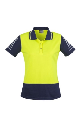 Picture of Syzmik Ladies Zone Polo Shirt 100% Polyester Short Sleeve