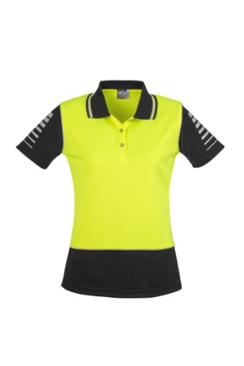 Picture of Syzmik Ladies Zone Polo Shirt 100% Polyester Short Sleeve