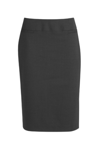 Picture of Biz Corporates Ladies Relaxed Fit Lined Comfort Wool Stretch Skirt