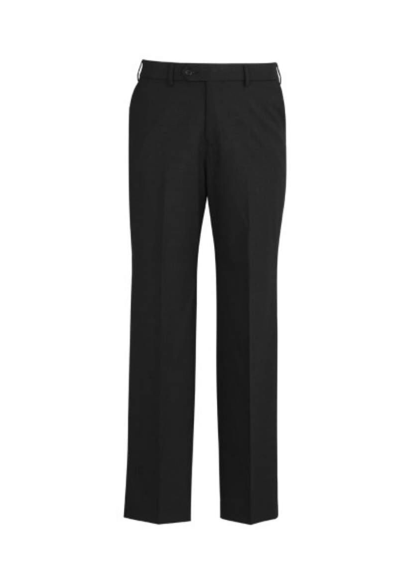 Picture of Biz Corporates Mens Comfort Adjustable Wool Flat Front Pant
