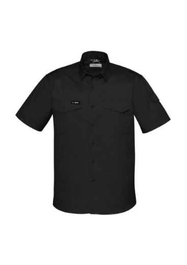 Picture of Syzmik Mens Rugged Cooling Shirt 100% Cotton Ripstop Short Sleeve