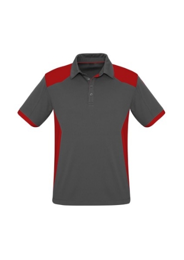 Picture of Biz Collection Mens Rival Polo Shirt 100% Polyester Micro Interlock