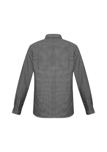 Picture of Biz Collection Mens Ellison Check Shirt Long Sleeve 55% Cotton 45% Polyester