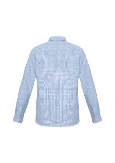 Picture of Biz Collection Mens Ellison Check Shirt Long Sleeve 55% Cotton 45% Polyester