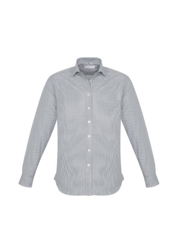Picture of Biz Collection Mens Ellison Check Shirt Long Sleeve 55% Cotton 45% Polyester