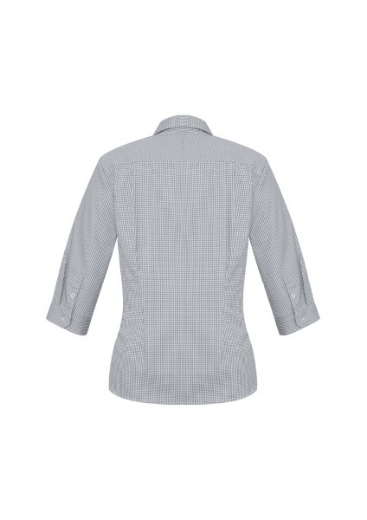 Picture of Biz Collection Ladies Ellison Check Shirt 3/4 Sleeve 55% Cotton 45% Polyester
