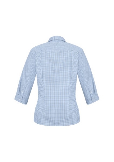 Picture of Biz Collection Ladies Ellison Check Shirt 3/4 Sleeve 55% Cotton 45% Polyester