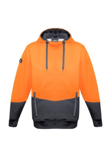 Picture of Syzmik Unisex Textured Jacquard Hoodie 2 Tone Hi Vis